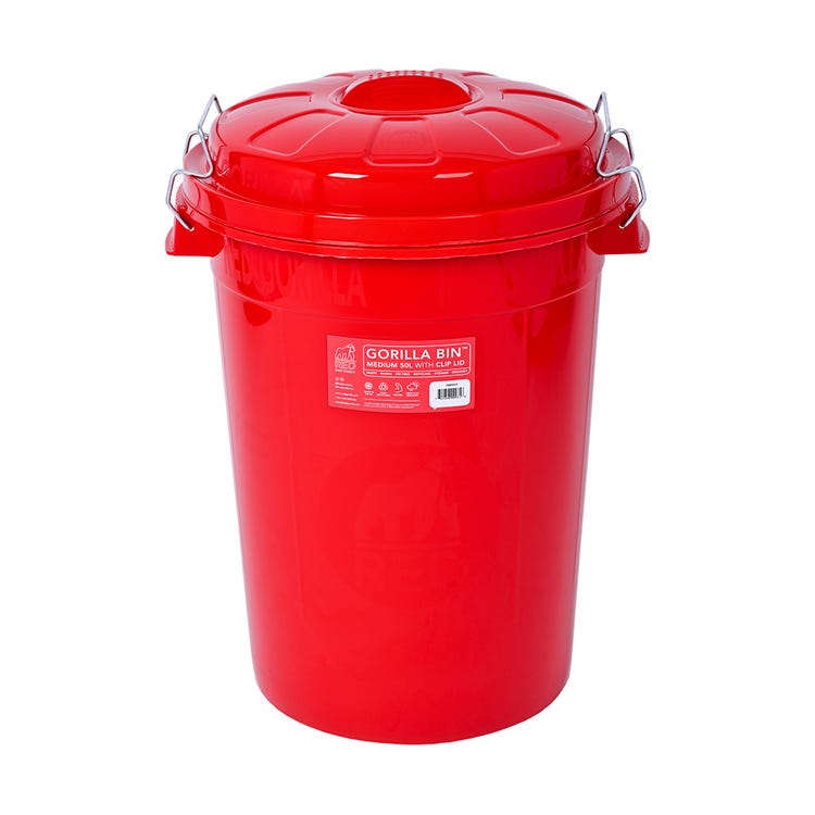 Red Gorilla Bin With Clip Lid image 9